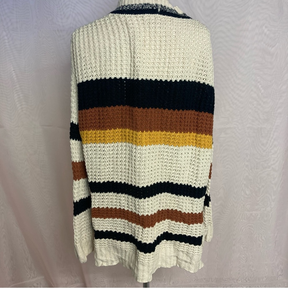 Hem & Thread Open Front Striped Cardigan - image 8